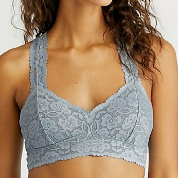 Free People Galloon Racerback Bralette Fall Frost - Picture 3 of 4